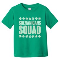St Patrick's Day Shenanigans Squad Shamrocks Clover Toddler T-Shirt