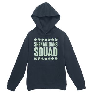 St Patrick's Day Shenanigans Squad Shamrocks Clover Urban Pullover Hoodie