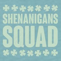 St Patrick's Day Shenanigans Squad Shamrocks Clover Sueded Cloud Jersey T-Shirt