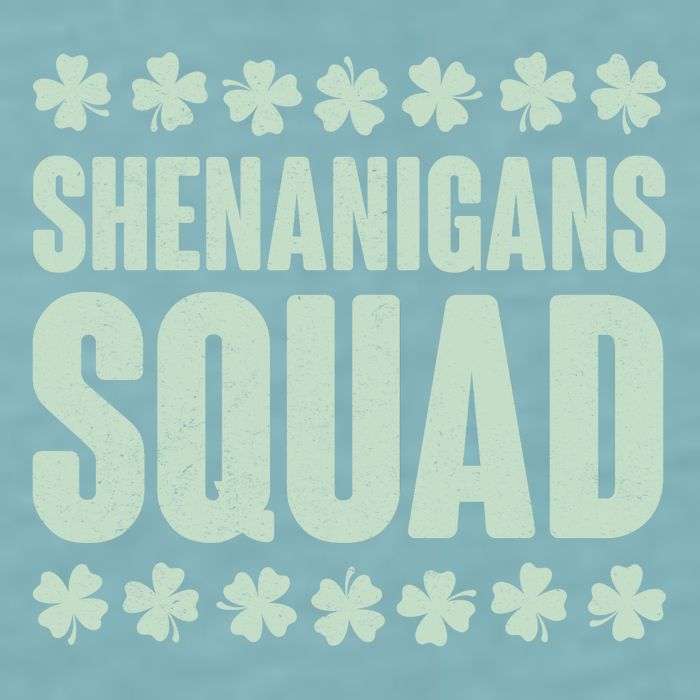 St Patrick's Day Shenanigans Squad Shamrocks Clover Sueded Cloud Jersey T-Shirt