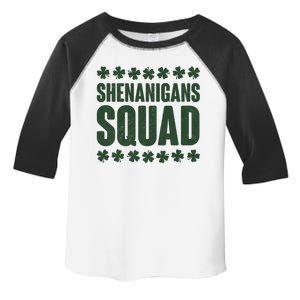 St Patrick's Day Shenanigans Squad Shamrocks Clover Toddler Fine Jersey T-Shirt