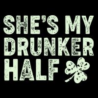St Patrick's Day She's My Drunker Half Matching Couple's Impact Tech Backpack