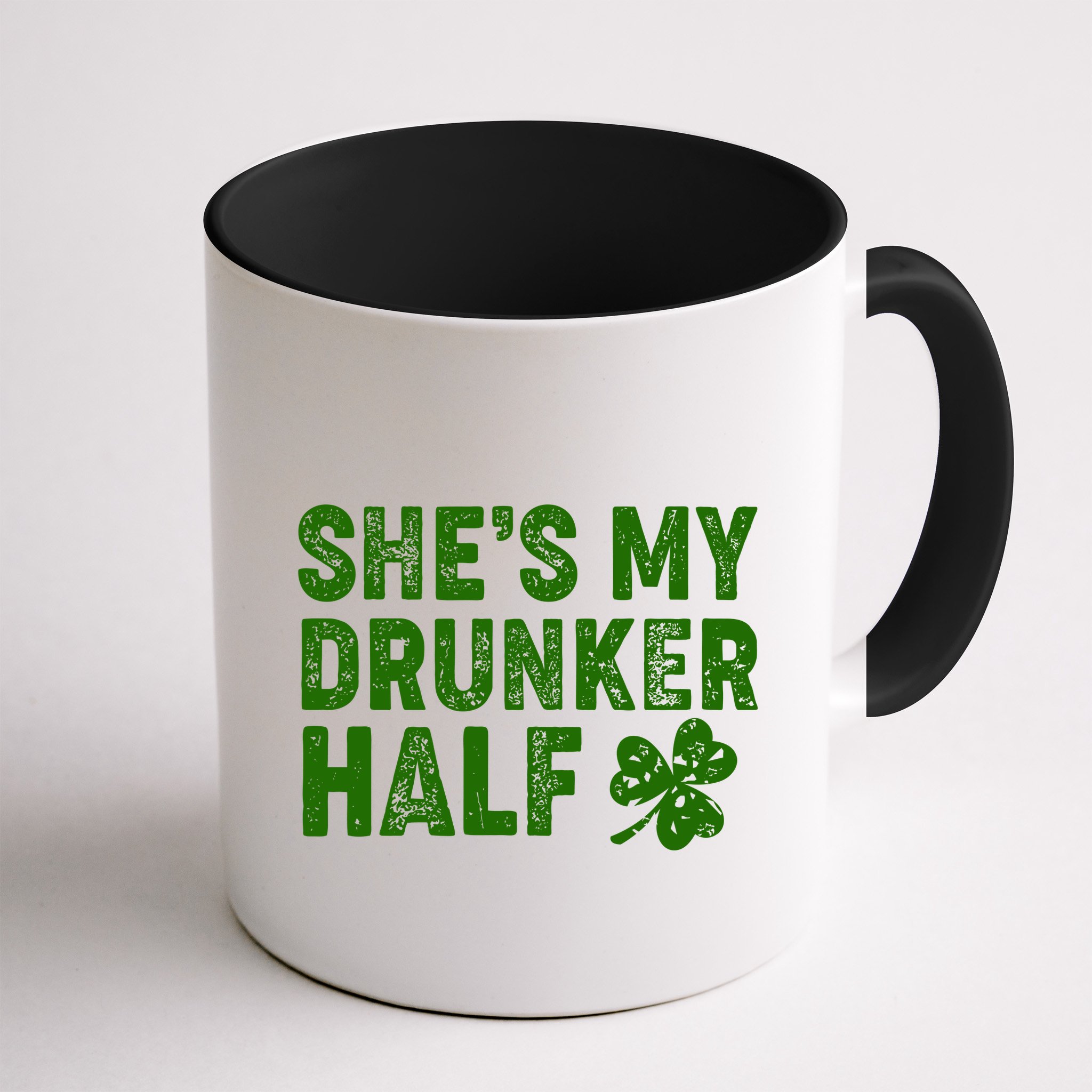 St Patrick's Day She's My Drunker Half Matching Couple's Mug