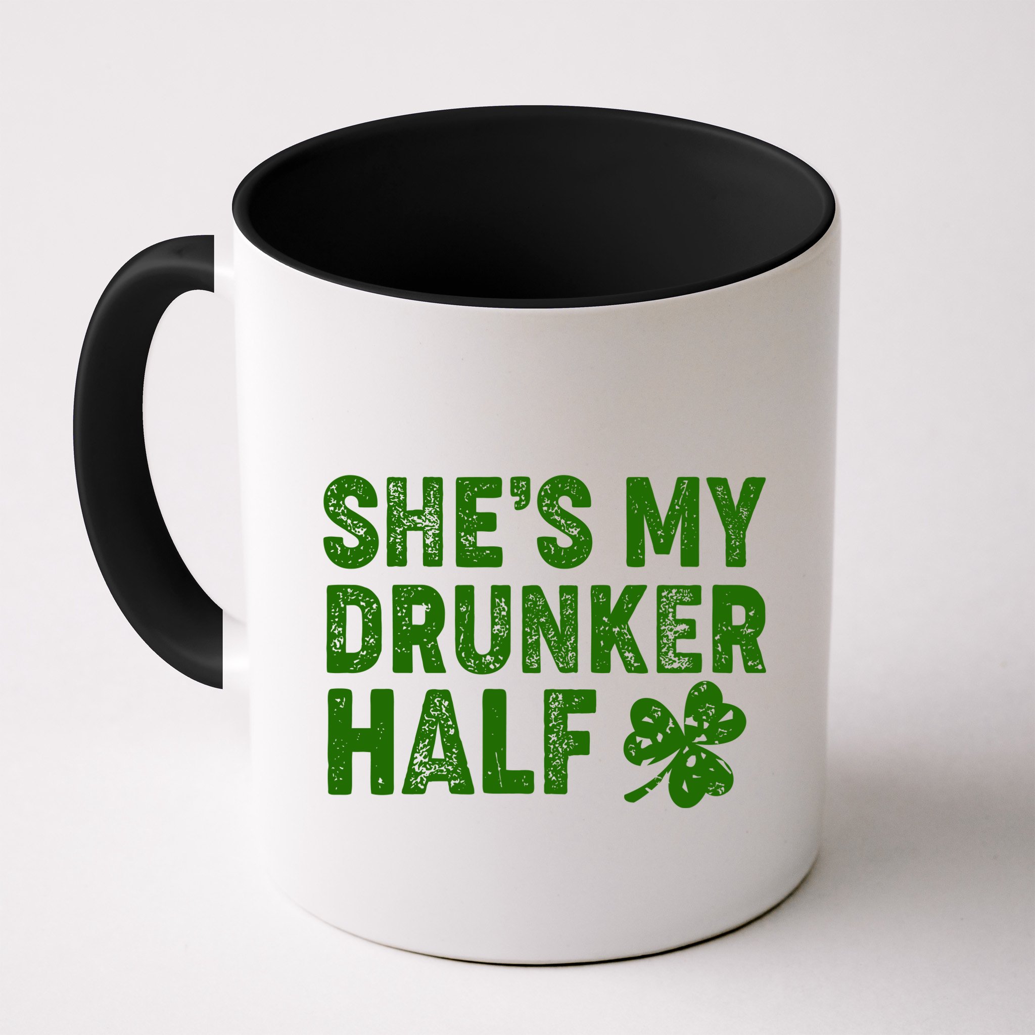 St Patrick's Day She's My Drunker Half Matching Couple's Mug