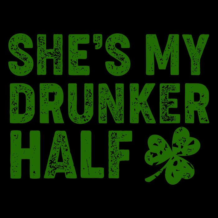 St Patrick's Day She's My Drunker Half Matching Couple's Mug