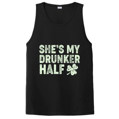 St Patrick's Day She's My Drunker Half Matching Couple's PosiCharge Competitor Tank