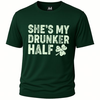 St Patrick's Day She's My Drunker Half Matching Couple's Performance Shirt