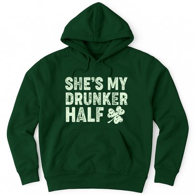 St Patrick's Day She's My Drunker Half Matching Couple's Hoodie