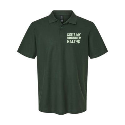 St Patrick's Day She's My Drunker Half Matching Couple's Polo