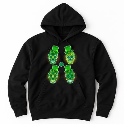 St Patrick's Day Sugar Skulls Hoodie