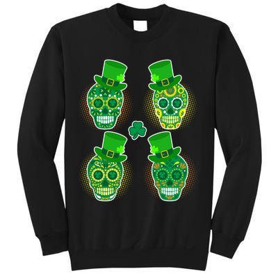 St Patrick's Day Sugar Skulls Sweatshirt