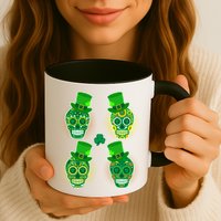 St Patrick's Day Sugar Skulls Mug