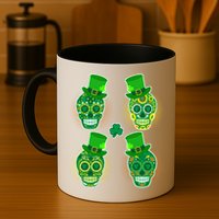 St Patrick's Day Sugar Skulls Mug