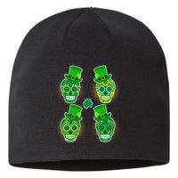 St Patrick's Day Sugar Skulls Sustainable Beanie