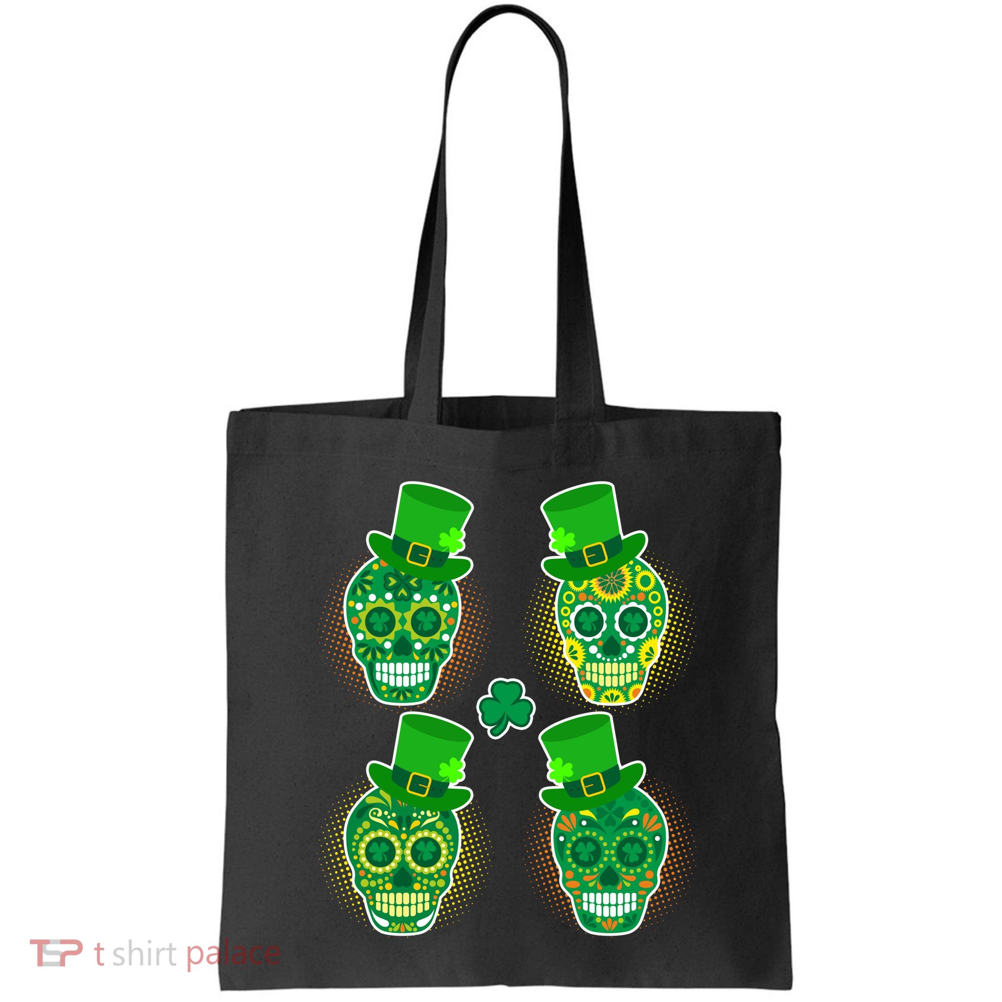 St Patrick's Day Sugar Skulls Bag