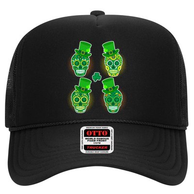 St Patrick's Day Sugar Skulls Trucker Hat