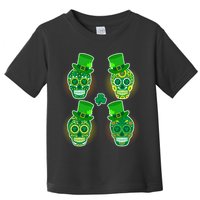 St Patrick's Day Sugar Skulls Toddler T-Shirt