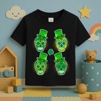 St Patrick's Day Sugar Skulls Toddler T-Shirt