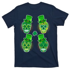 St Patrick's Day Sugar Skulls T-Shirt