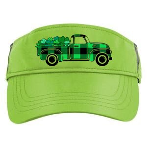 St Patrick's Day Truck Full of Clovers Adult Drive Performance Visor