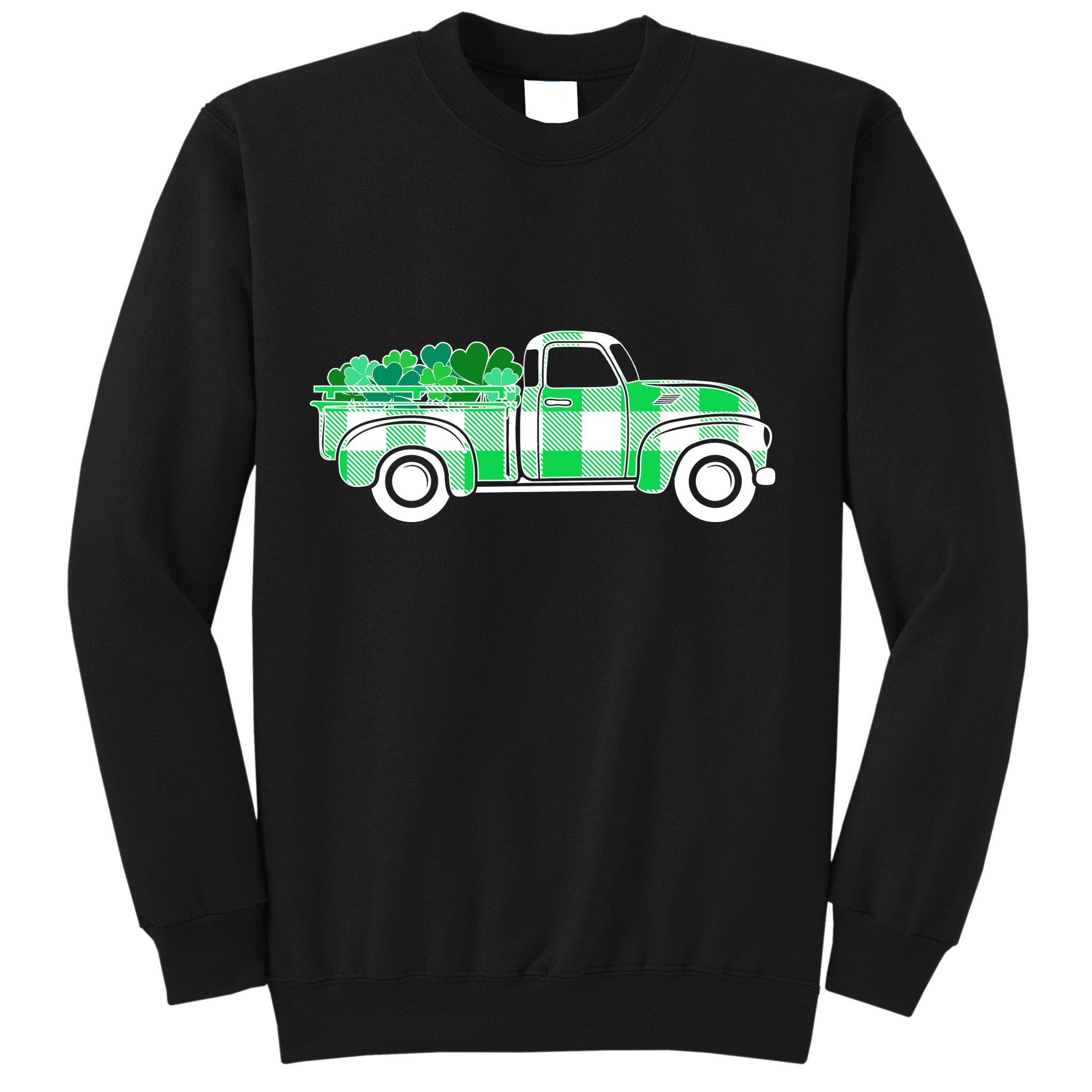 St Patrick's Day Truck Full of Clovers Sweatshirt