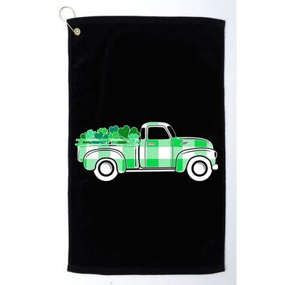 St Patrick's Day Truck Full of Clovers Golf Towel