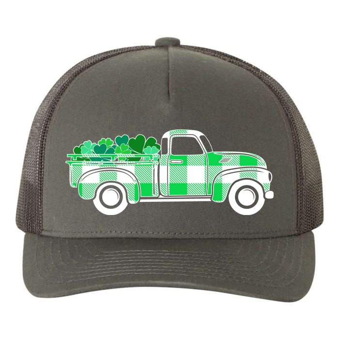 St Patrick's Day Truck Full of Clovers Yupoong Adult 5-Panel Trucker Hat