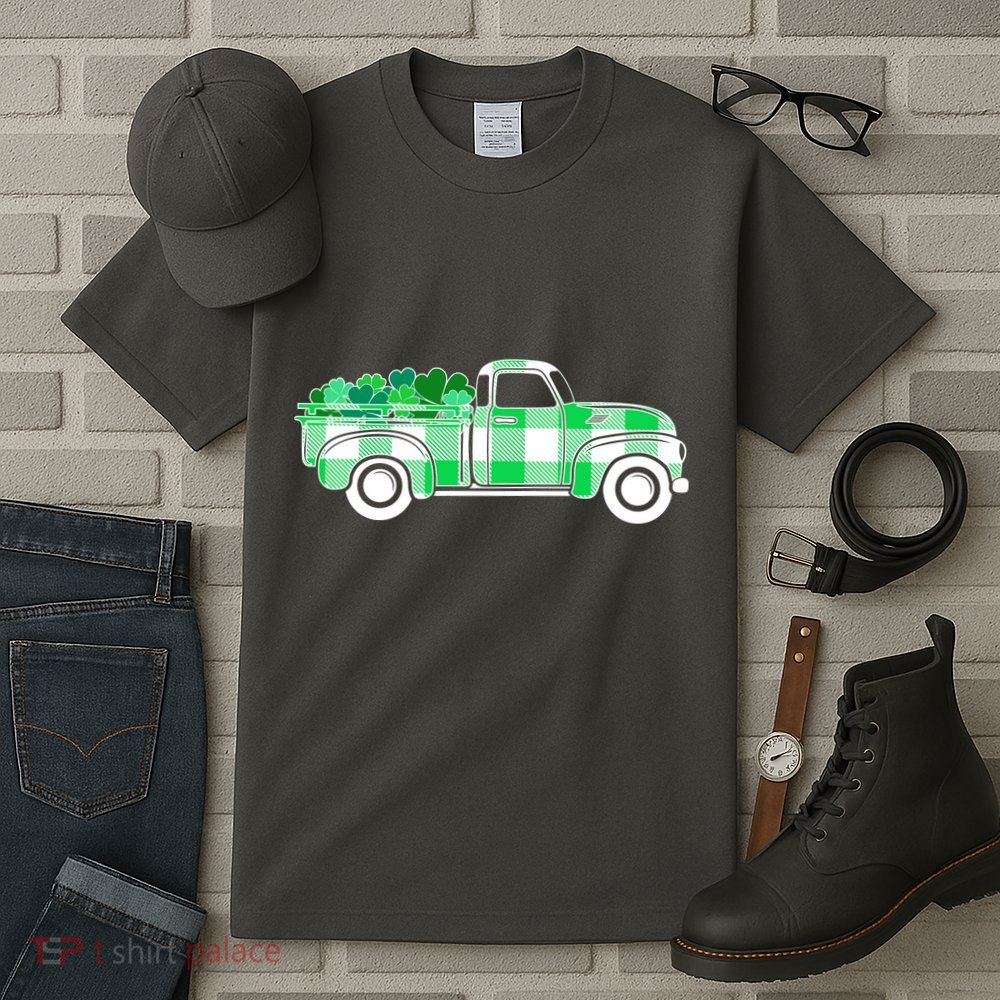 St Patrick's Day Truck Full of Clovers Tall T-Shirt