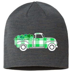 St Patrick's Day Truck Full of Clovers Sustainable Beanie