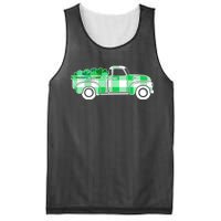 St Patrick's Day Truck Full of Clovers Mesh Reversible Basketball Jersey Tank