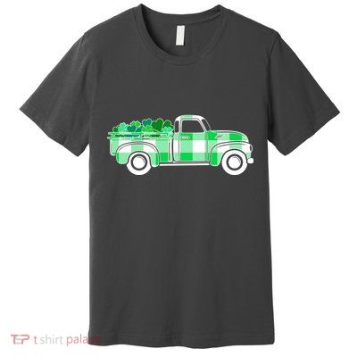 St Patrick's Day Truck Full of Clovers Premium T-Shirt