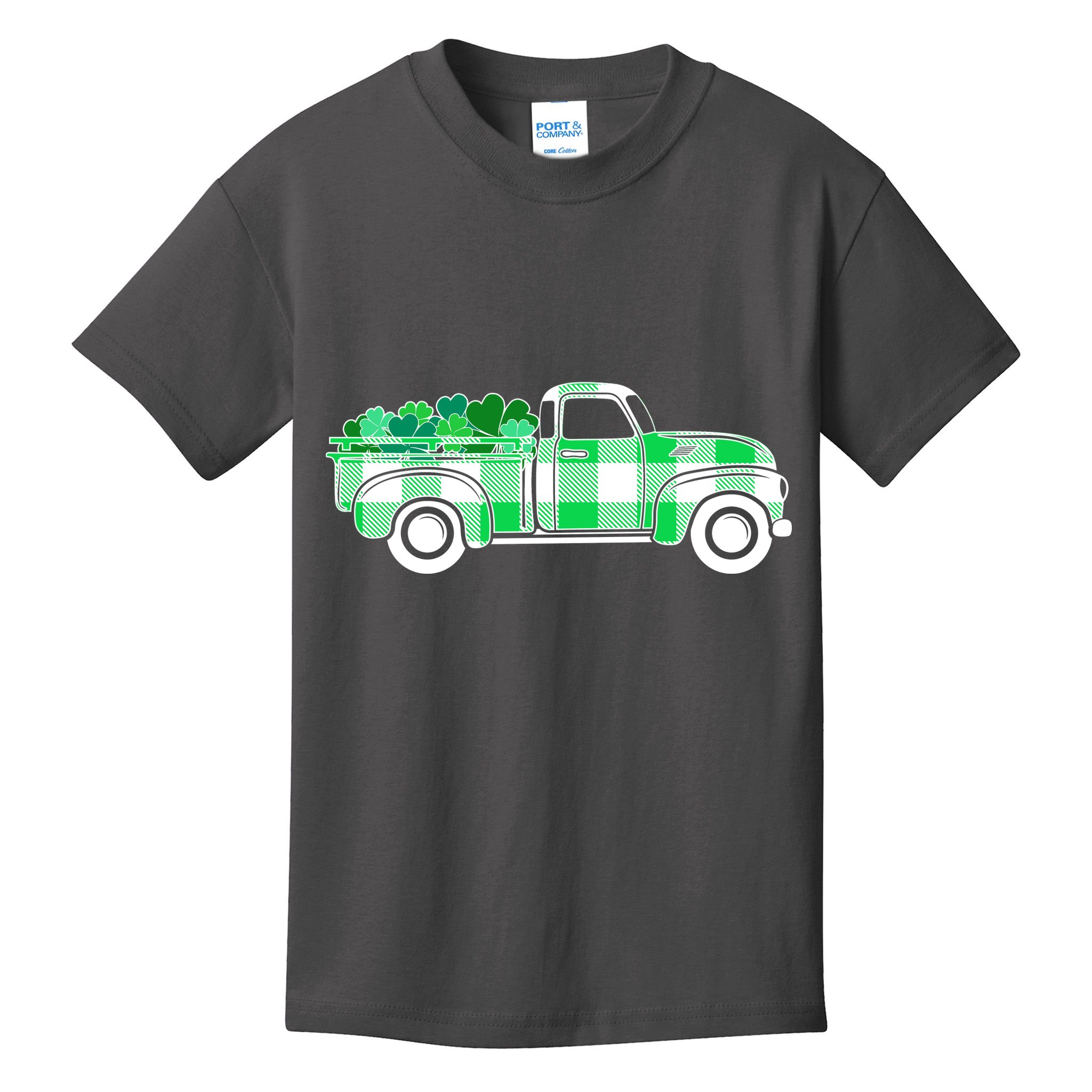 St Patrick's Day Truck Full of Clovers Kids T-Shirt