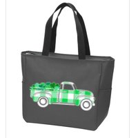 St Patrick's Day Truck Full of Clovers Zip Tote Bag