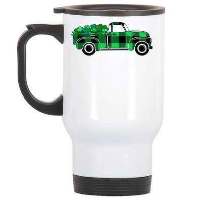 St Patrick's Day Truck Full of Clovers Stainless Steel Travel Mug