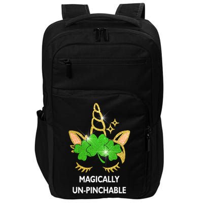 St Patrick's Day Unicorn Magically Un-Pinchable Impact Tech Backpack