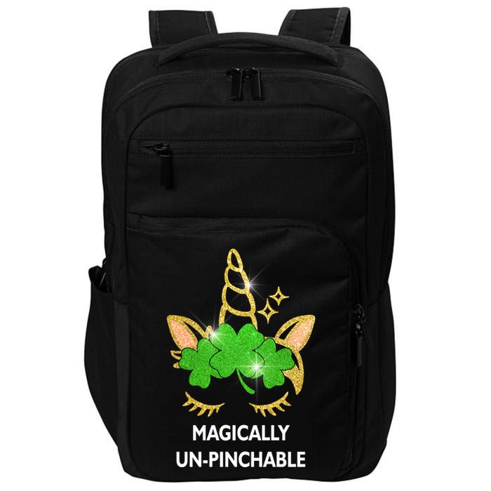 St Patrick's Day Unicorn Magically Un-Pinchable Impact Tech Backpack