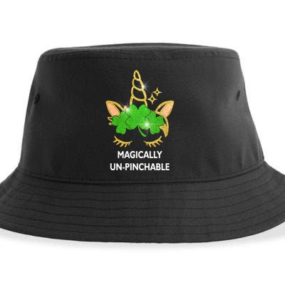 St Patrick's Day Unicorn Magically Un-Pinchable Sustainable Bucket Hat