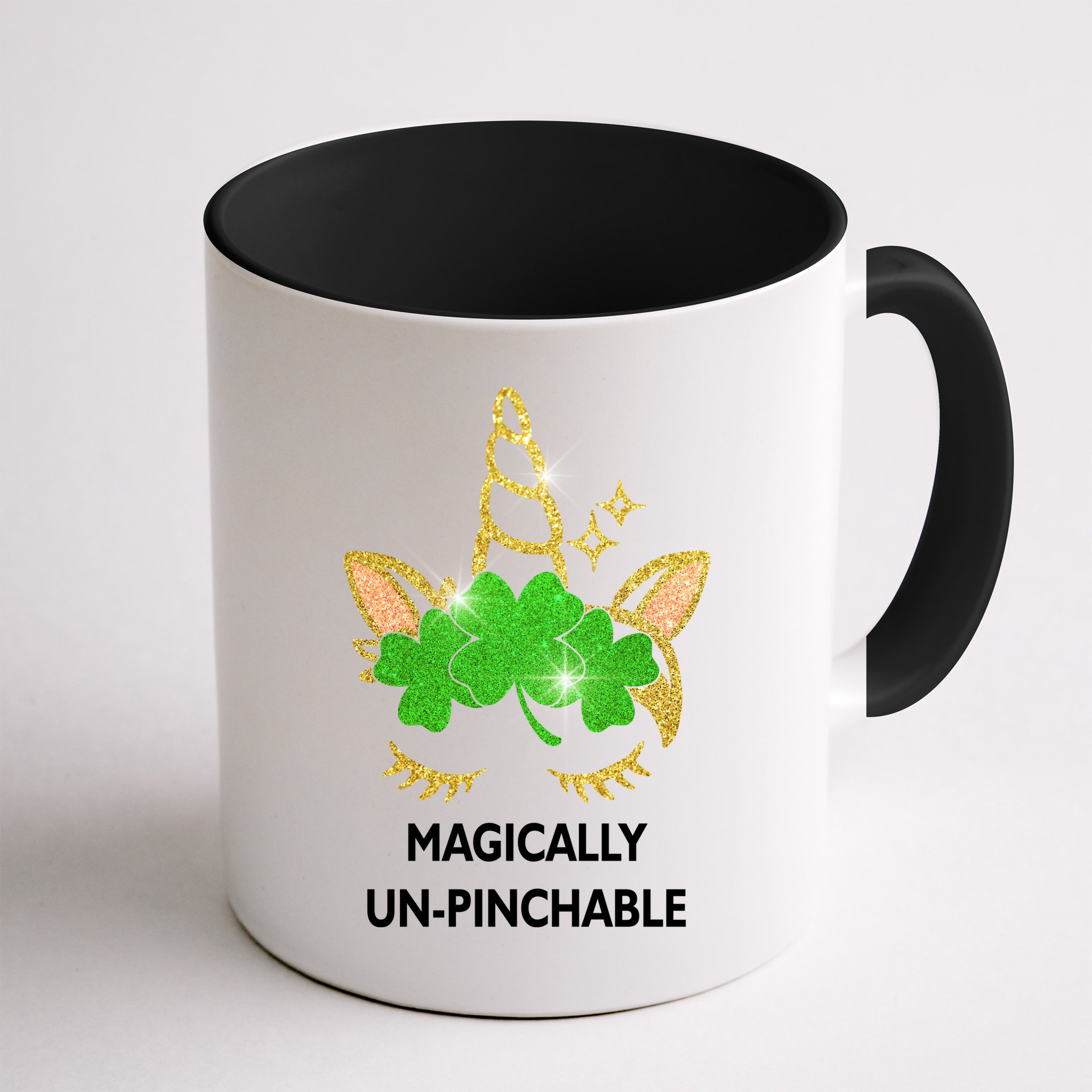 St Patrick's Day Unicorn Magically Un-Pinchable Mug