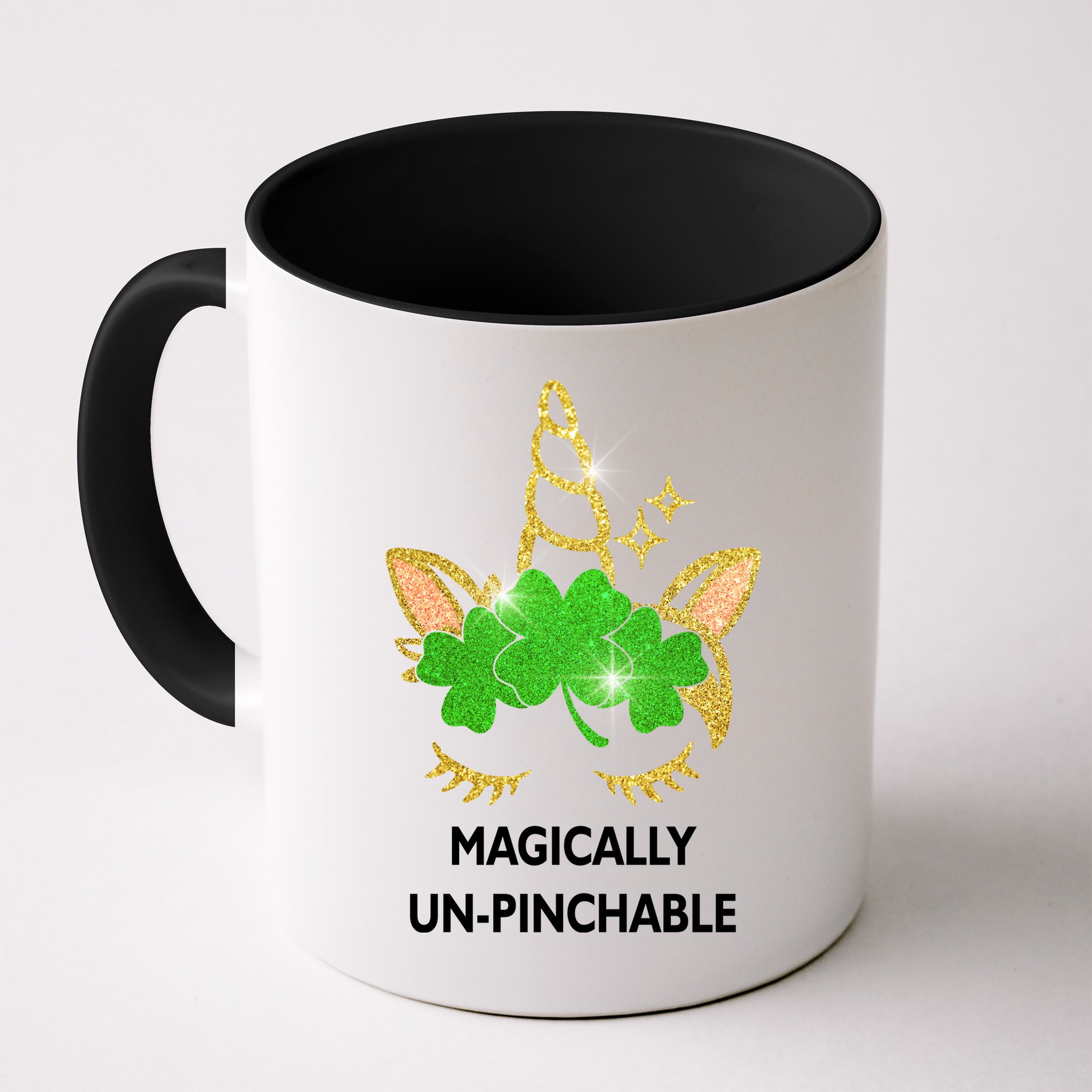 St Patrick's Day Unicorn Magically Un-Pinchable Mug