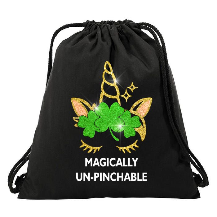 St Patrick's Day Unicorn Magically Un-Pinchable Drawstring Bag