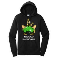St Patrick's Day Unicorn Magically Un-Pinchable Women's Pullover Hoodie