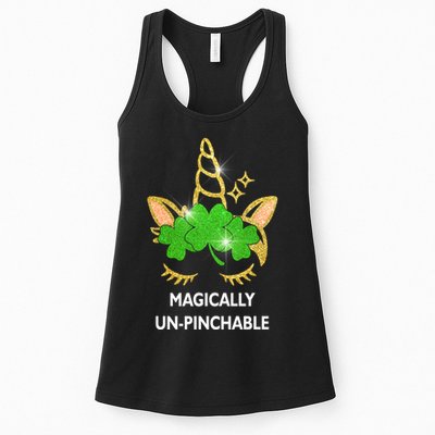 St Patrick's Day Unicorn Magically Un-Pinchable Womens Tank Top