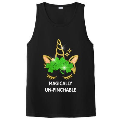 St Patrick's Day Unicorn Magically Un-Pinchable PosiCharge Competitor Tank