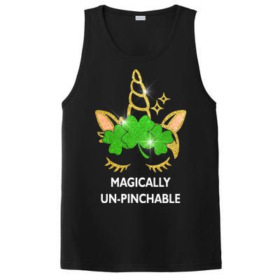 St Patrick's Day Unicorn Magically Un-Pinchable PosiCharge Competitor Tank