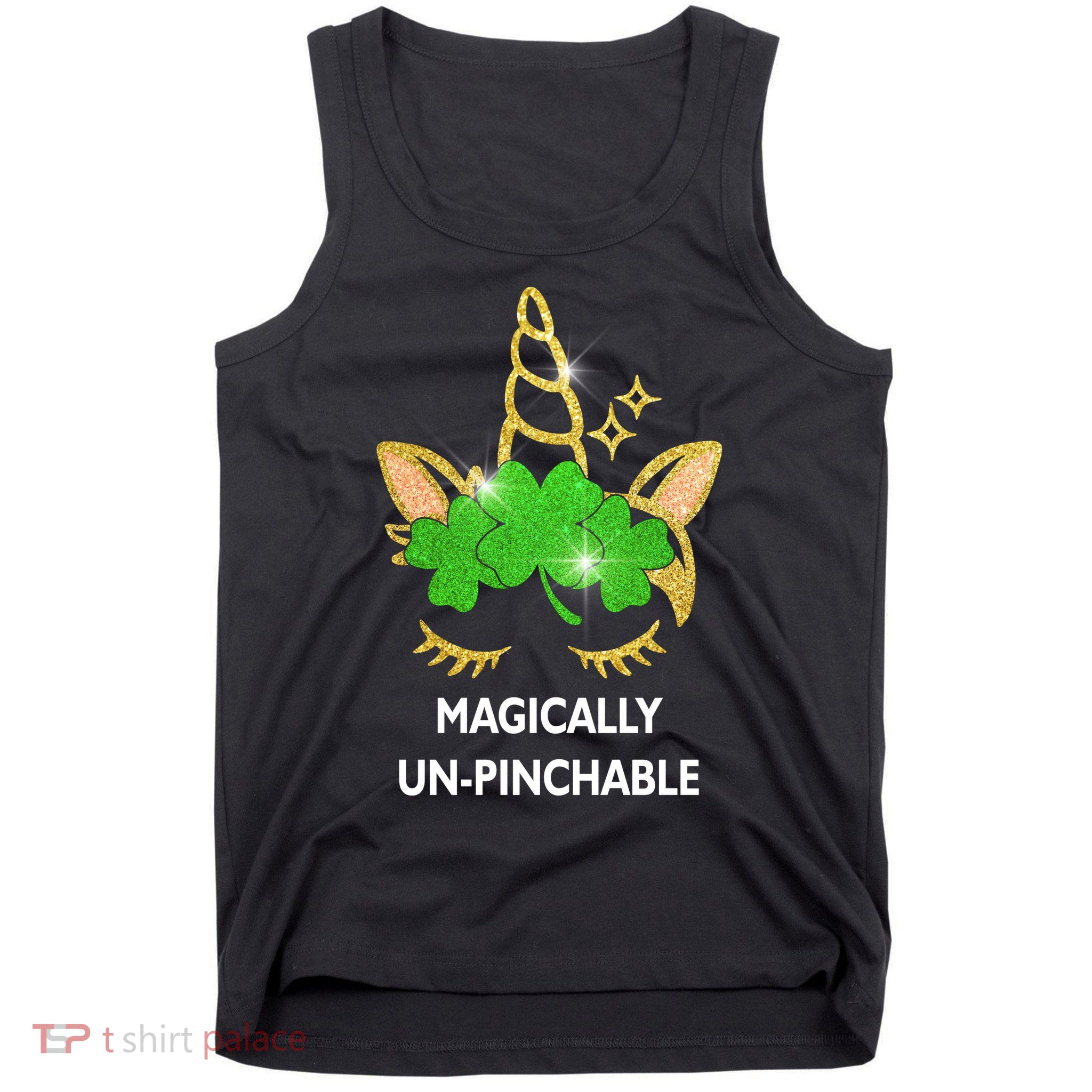 St Patrick's Day Unicorn Magically Un-Pinchable Tank Top