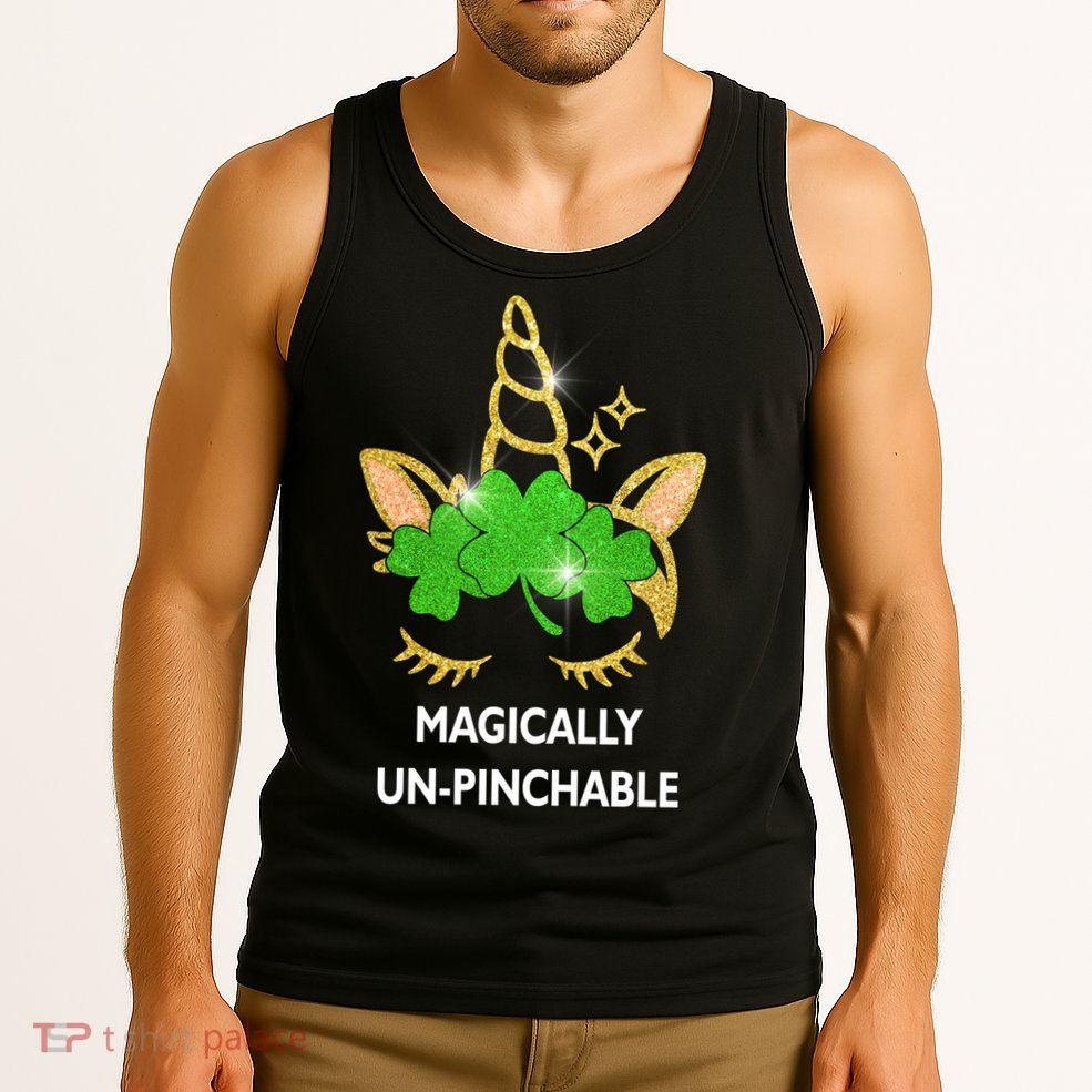 St Patrick's Day Unicorn Magically Un-Pinchable Tank Top