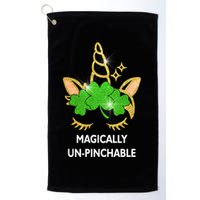 St Patrick's Day Unicorn Magically Un-Pinchable Golf Towel