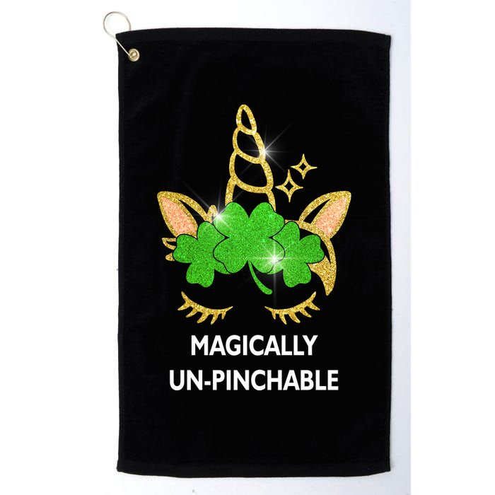 St Patrick's Day Unicorn Magically Un-Pinchable Golf Towel