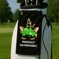 St Patrick's Day Unicorn Magically Un-Pinchable Golf Towel