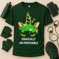 St Patrick's Day Unicorn Magically Un-Pinchable Performance Shirt